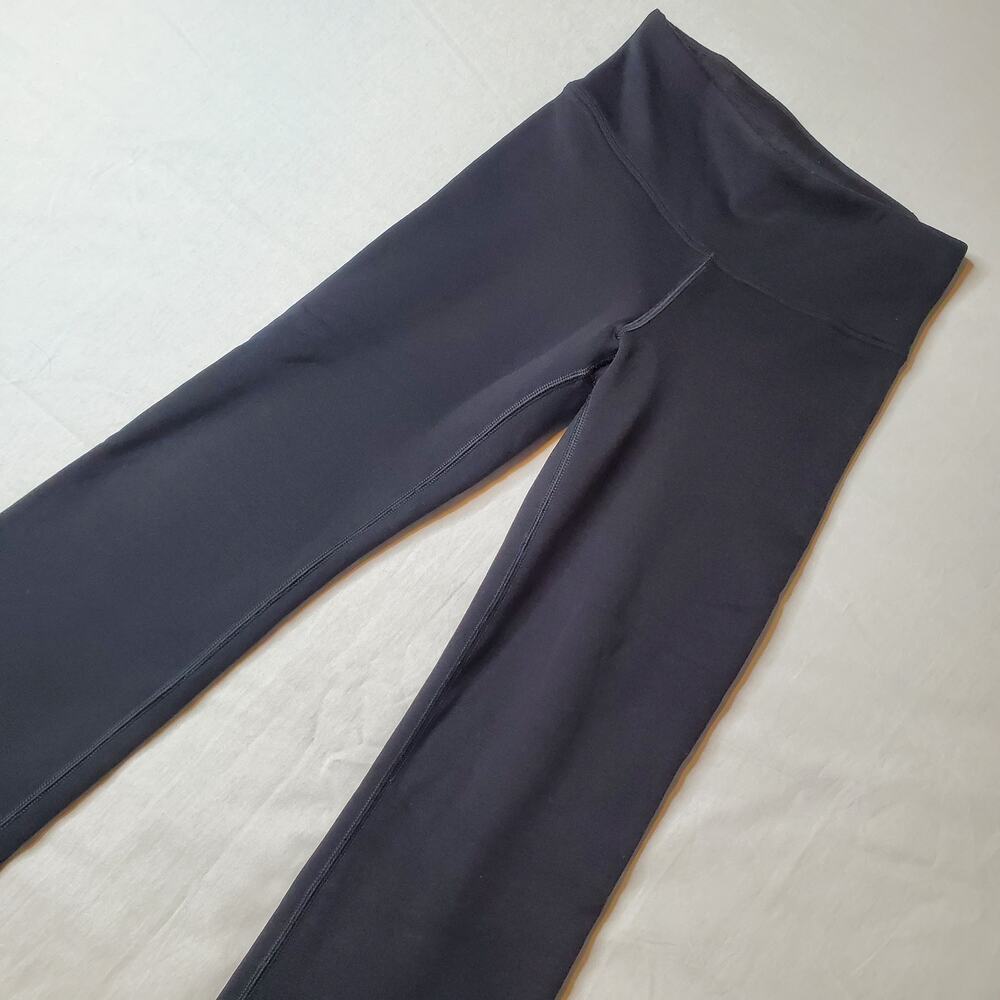 Athleta Womens XXS Altitude Pant Polartec Fleece Lined Straight Black 486188
